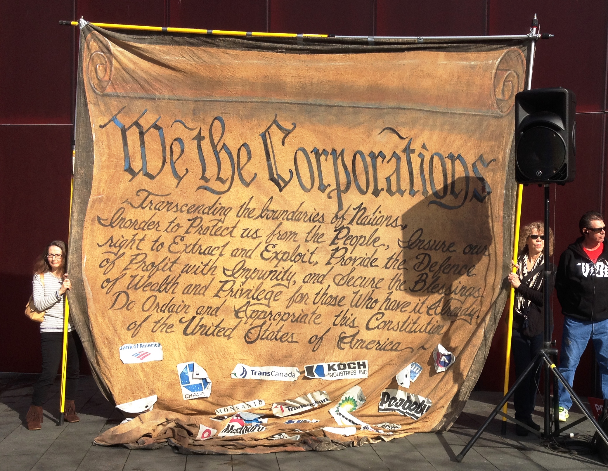 TPP Protest, we the corporations