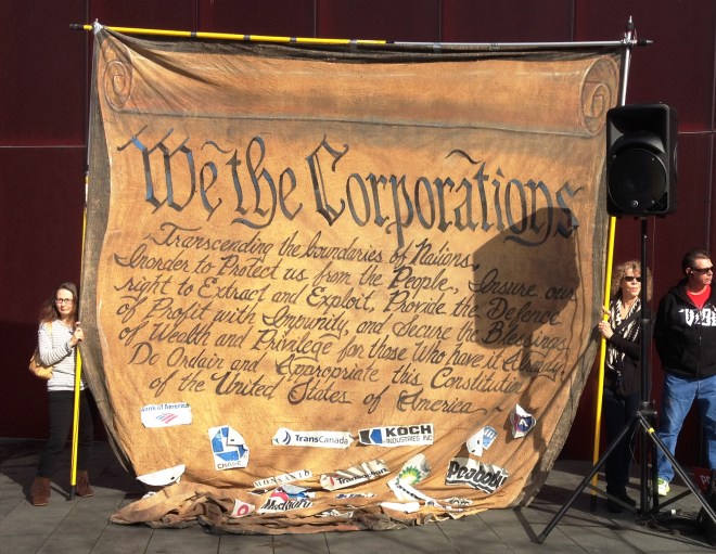 TPP Protest, we the corporations